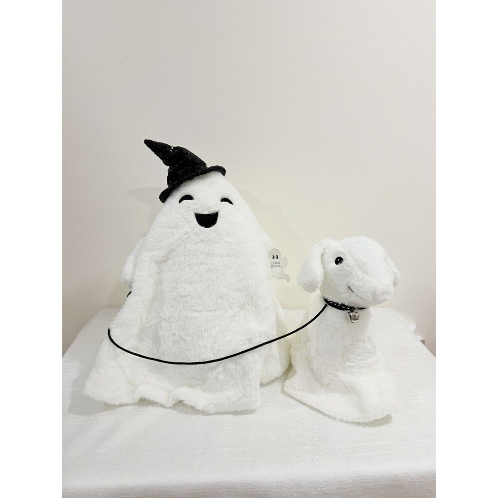 Goblin & Ghoul Ghost Walking Dog Plush Greeter Halloween Summerween - Picture 2 of 12